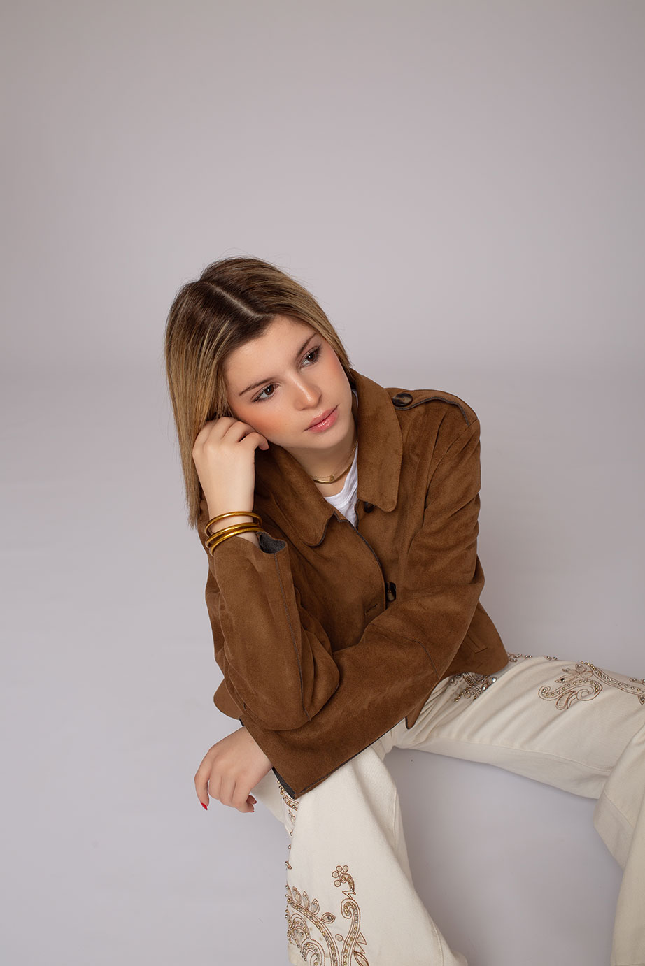 Retrato de niña realizado en una sesión de modelo infantil